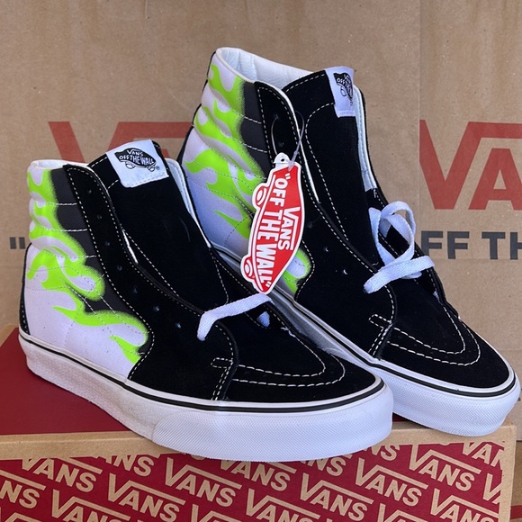 Vans Sk8-Hi Flame Black/True White Men’s sneakers - Picture 5 of 16